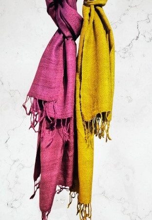 Eri silk x Eri silk with Organic Dye