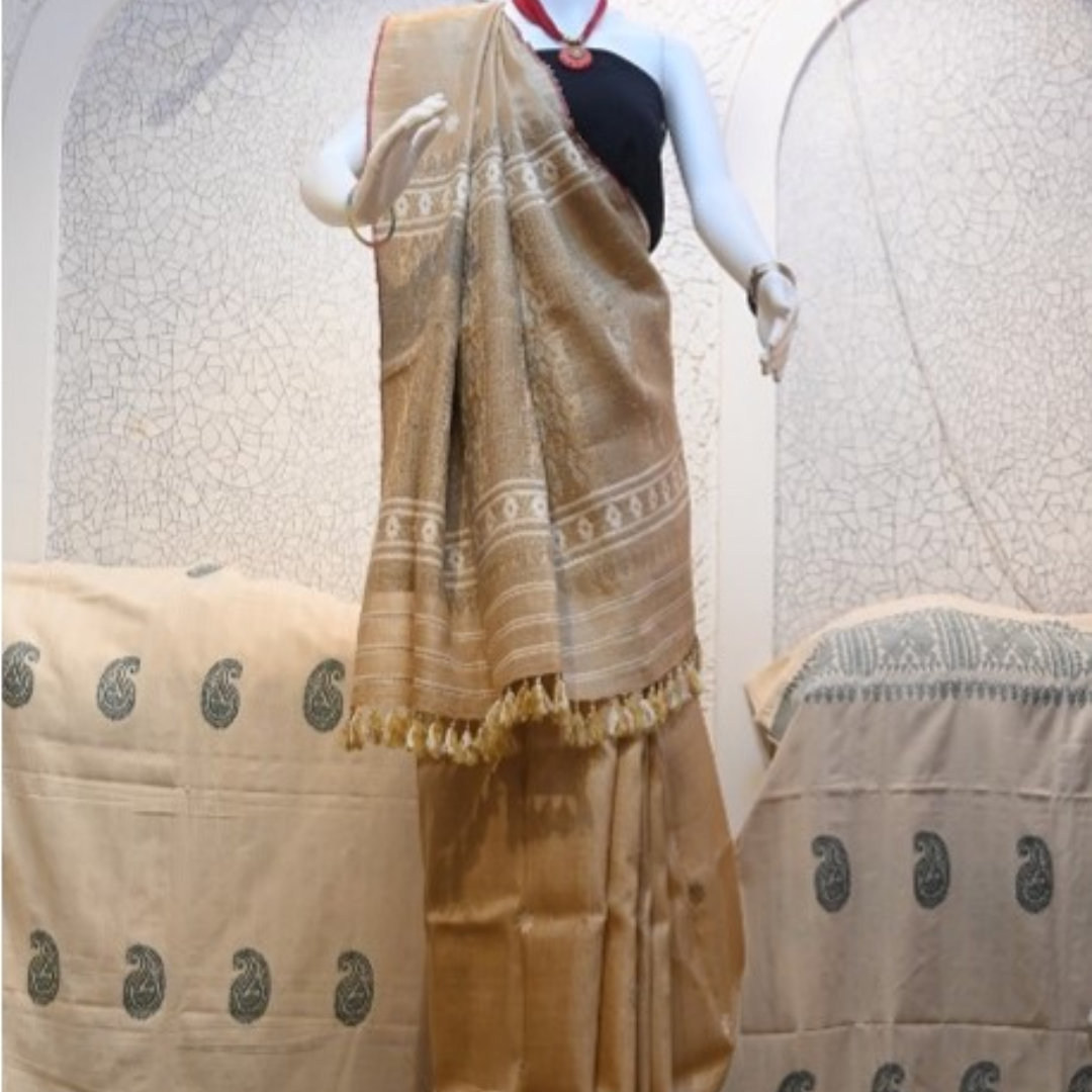 Tassar/Muga Saree