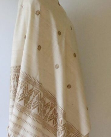 Eri Silk x Eri Silk,  Natural White