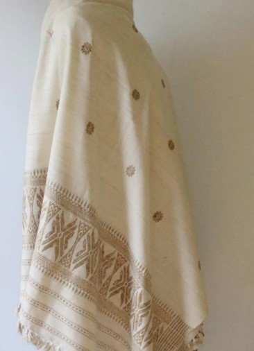 Eri Silk x Eri Silk,  Natural White